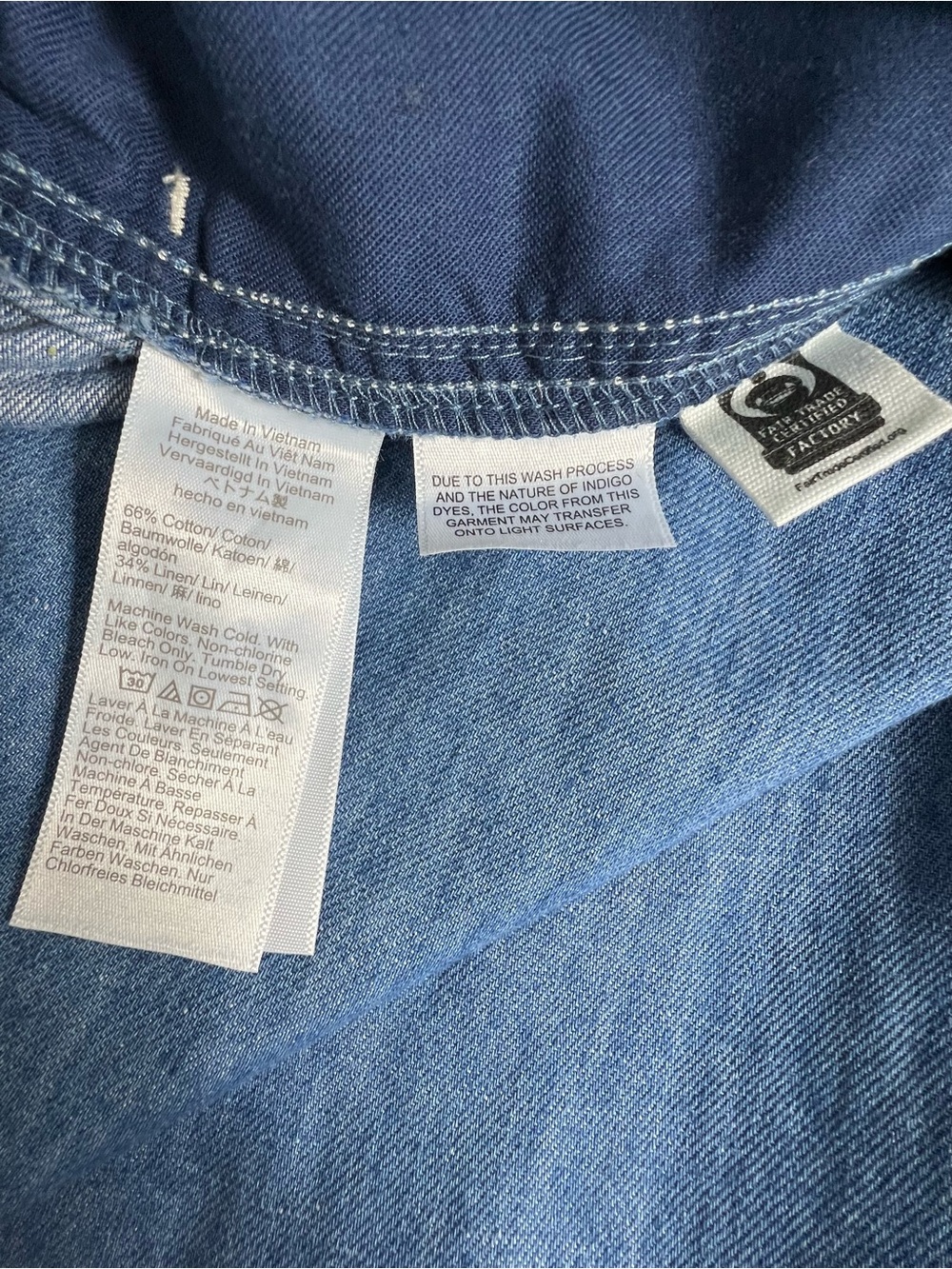 Madewell Pull-On Jeans in Cotton-Linen Denim. Color Irving WashRigid Size S - Picture 11 of 12